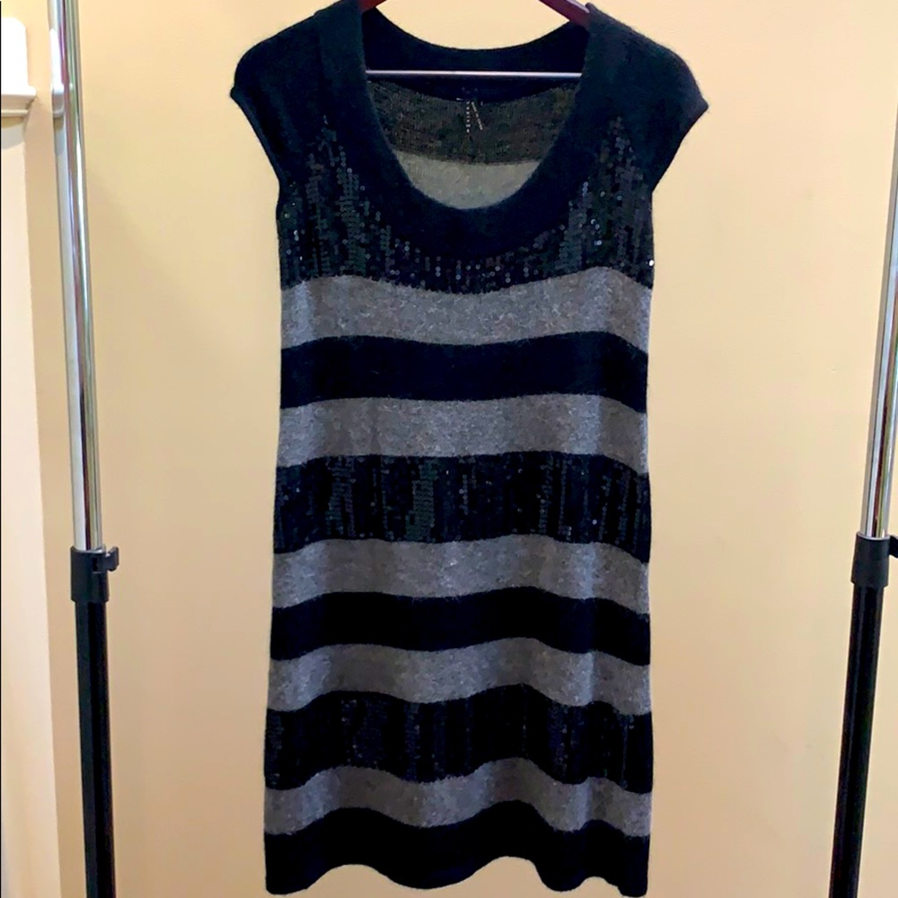 Wool striped dress